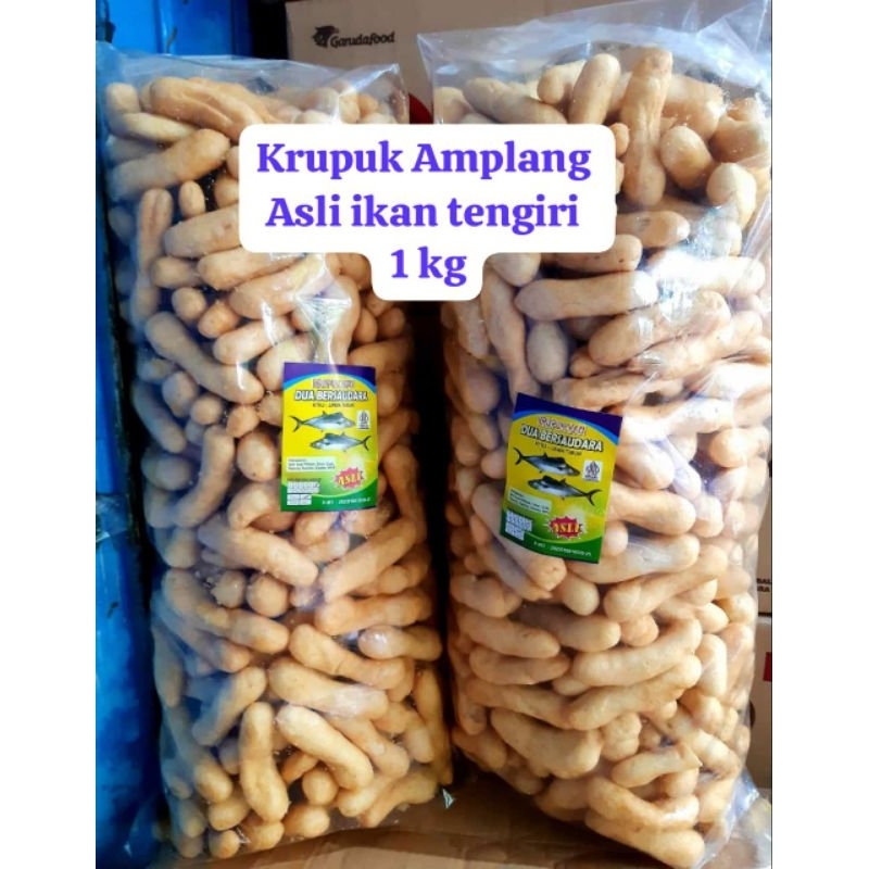 

Kerupuk Amplang Ikan Tengiri 1 kg termurah / kerupuk ikan tengiri