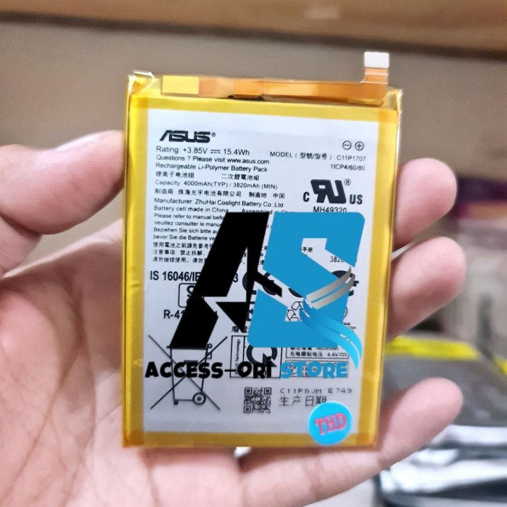 Baterai Batre C11P1707 Original HP Asus Zenfone Max M1 ZB555KL X00PD Battery Batrei Tanam