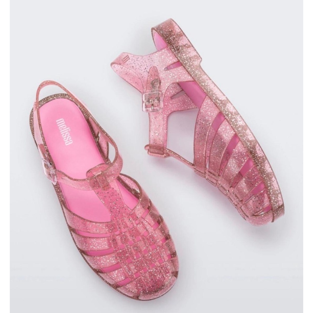 Sepatu Sandal Wanita Melissa Possession Shiny Ad Glitter Pink