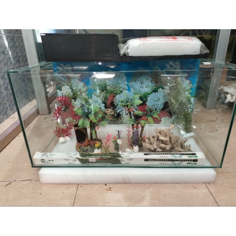 akuarium kaca 60x30x30 kaca 5mm