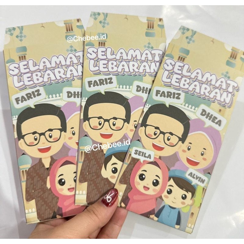 

Amplop Lebaran 2025 Isi 6Pcs 2D ( Custom Nama )