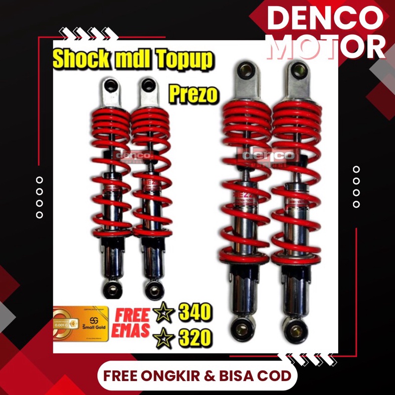 KODE X72D Shock Shockbreaker Belakang Model Yss Top up 34mm Supra x Wave Supra fit Revo Skok Supra x