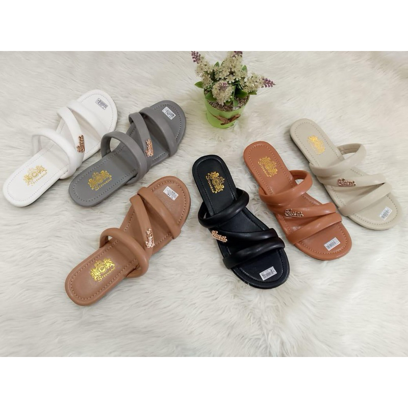 Puffy Sandals - Sendal Wanita Nyaman & Lembut / Flat Sendal