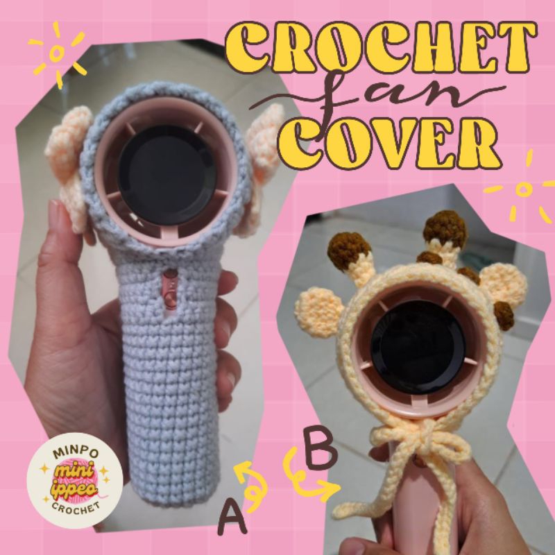 Cover kipas rajut // Crochet Portable Fan Cover
