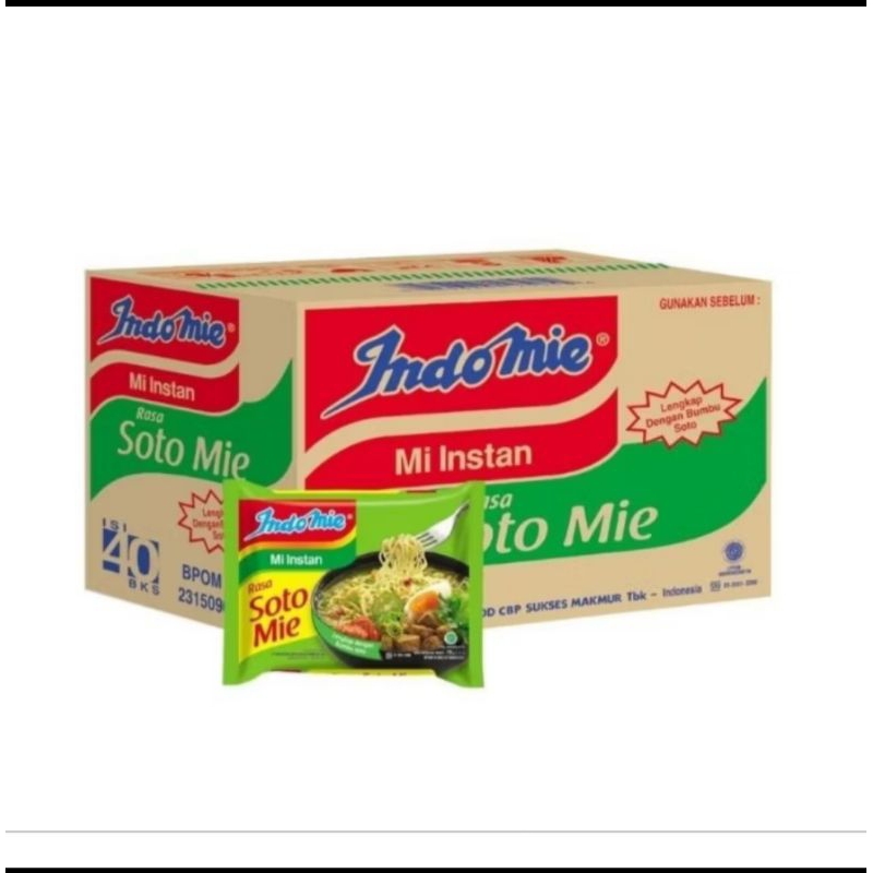 

INDOMIE RASA SOTO 1 KARTON ISI 40