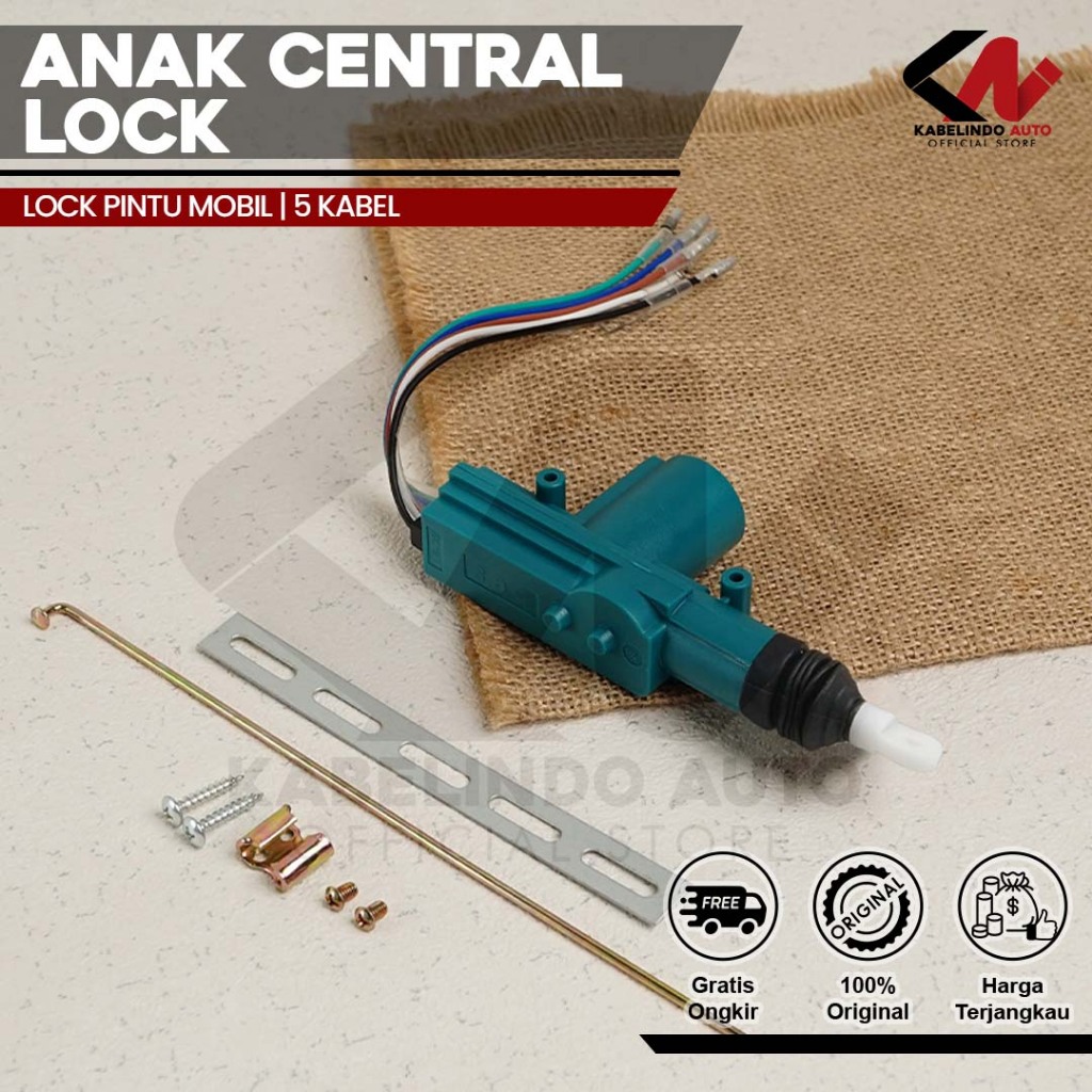 Anak Central Lock 5 Kabel Central Lock Pintu Mobil Universal