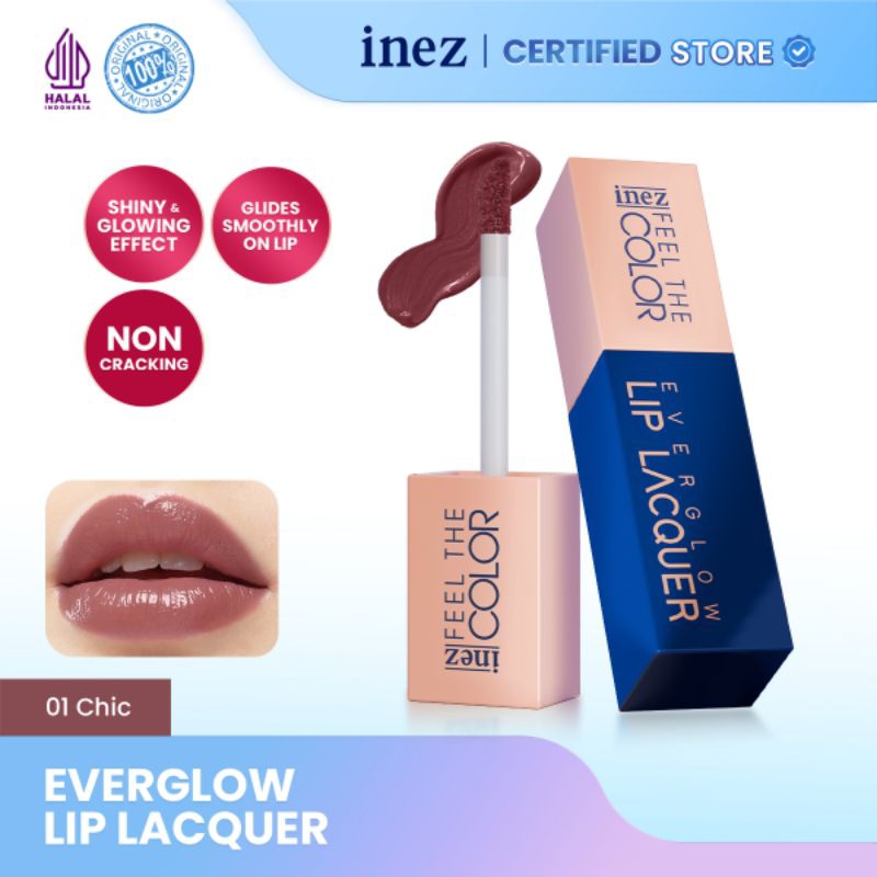 Inez Official - Everglow Liplacquer | Lip Glasting Inez Color Contour Plus [NEW PRODUCT]