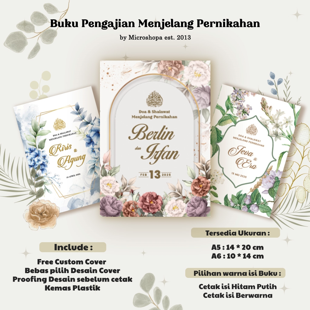 Buku Pengajian Menjelang Pernikahan / Buku Pengajian Pernikahan / Buku Walimah / Buku Doa Nikah