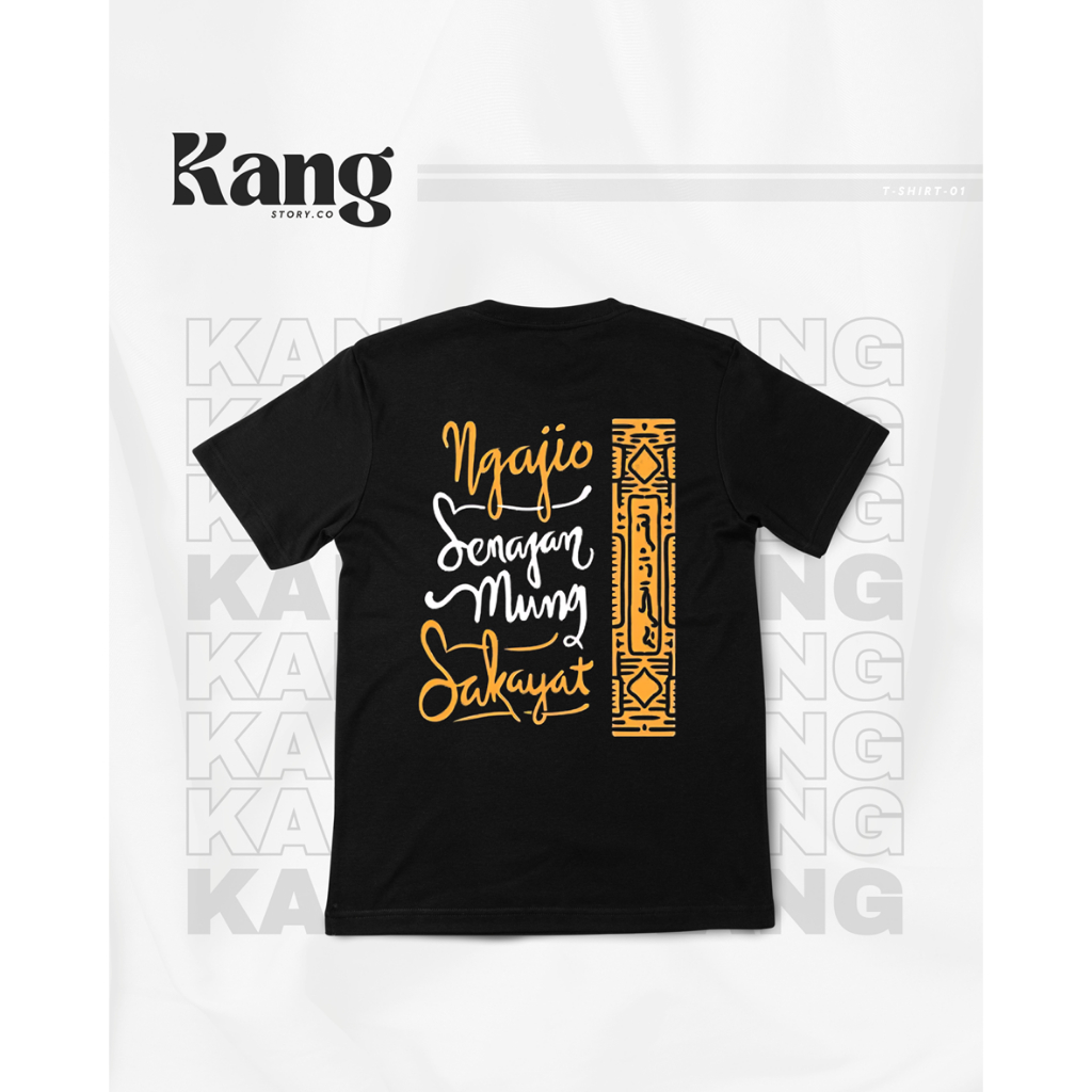 Kaos Kang ( Kaos Santri ) Ngajio Senajan Mung Sak Ayat Kang Santri Series