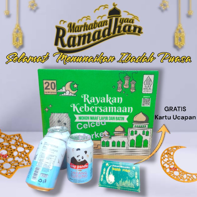 

Minuman Kaleng Sarang Burung Walet CAP PANDA | Minuman Kaleng 1 dus Edsi Ramadhan Lebaran Idul Fitri