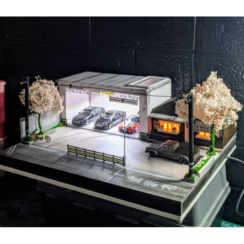 Diorama bengkel jepang skala 64