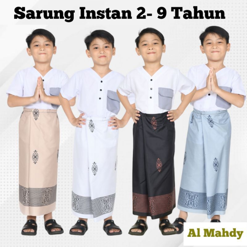SARUNG INSTAN MOTIF SARWON / SARUNG BATIK ANAK / SARUNG INSTAN ANAK / SARUNG ANAK INSTAN / SARUNG AN