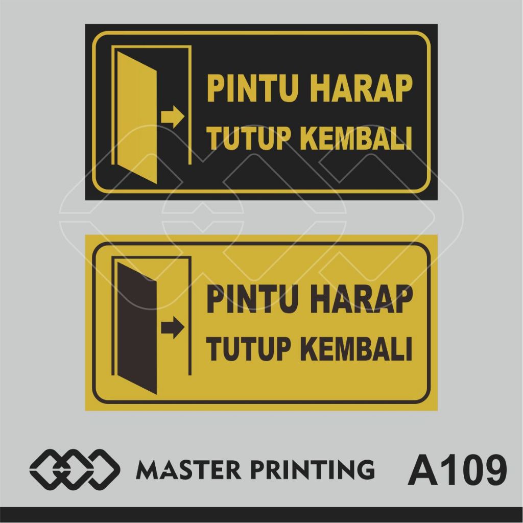 

A109 - Acrylic Sign, Stiker Akrilik Pintu Harap Tutup Kembali, Tahan Air, Murah, Bisa Custom
