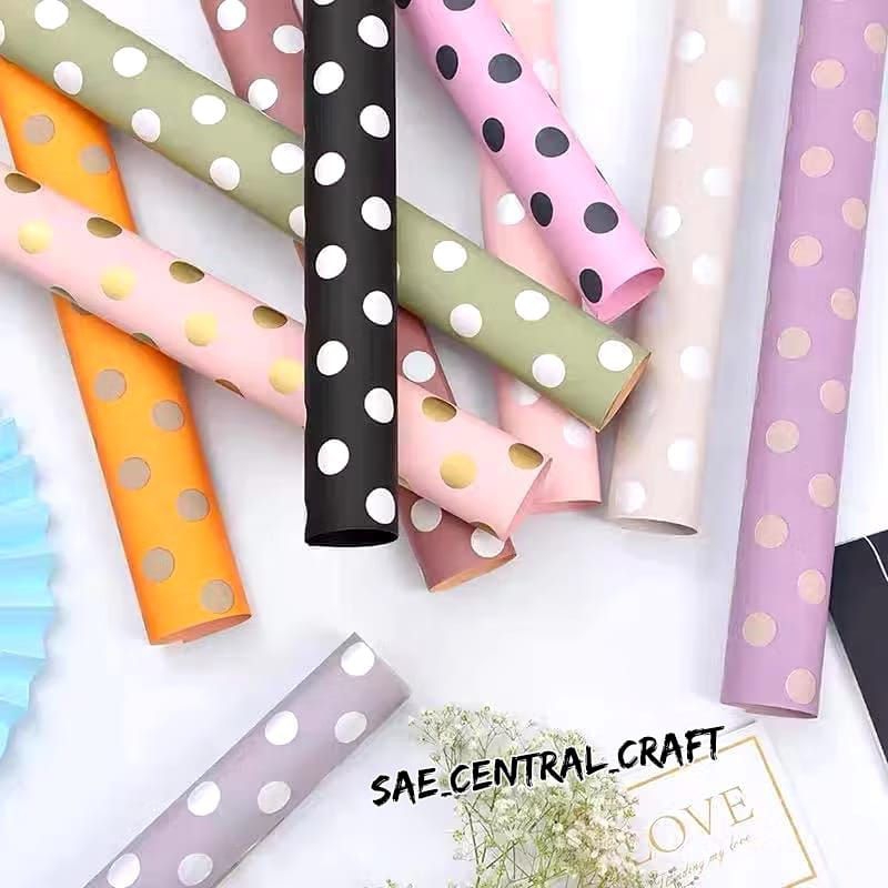 

Kertas Buket Bunga Motif Polkadot Free Packing Kertas Kado Motif Polkadot Cellophane Motif Paper Wrapping Flower