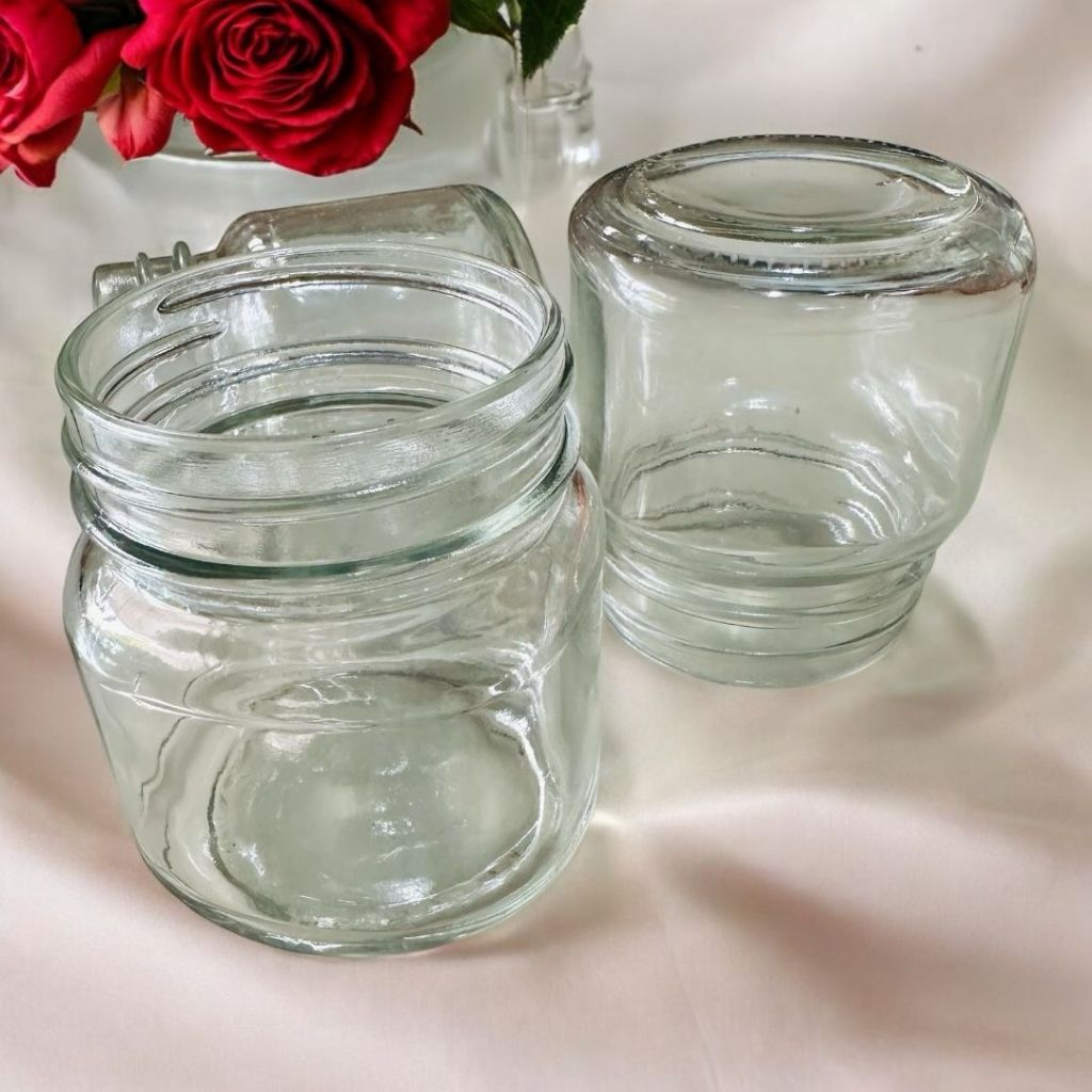 300ml Jar Kaca Bening Tanpa Tutup Jar Selai Jar Kaca Beling Wadah Makanan / Jar Penyimpanan Bumbu 30