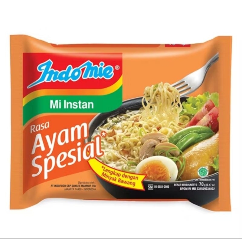

Indomie ayam spesial 5 bungkus