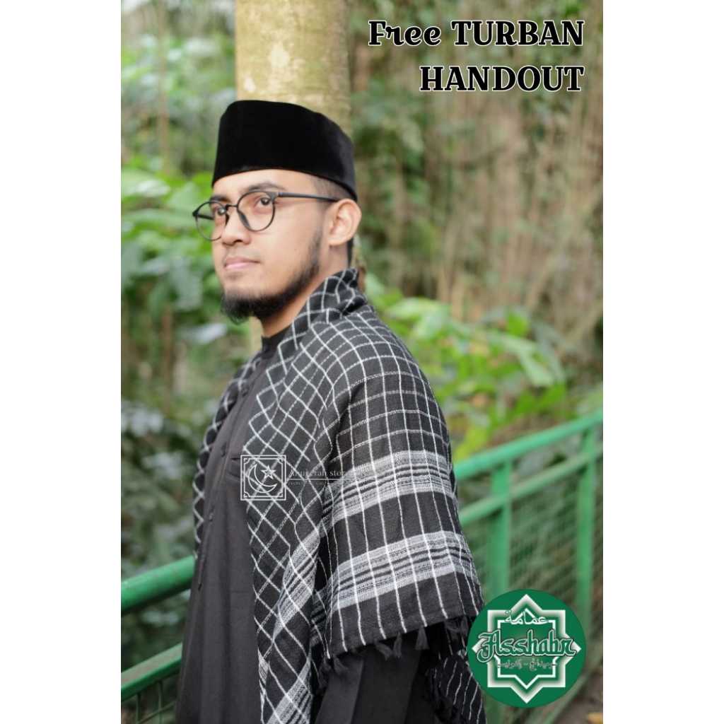 SORBAN DEWASA PRIA - SORBAN MOTIF PREMIUM - SORBAN HAJI DAN UMRAH