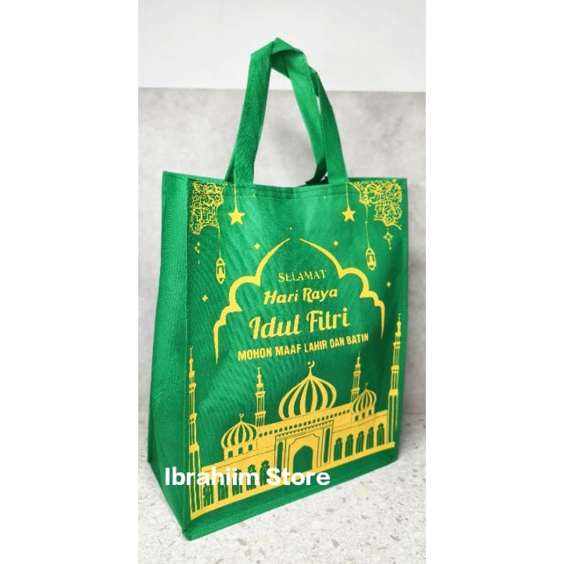 (Isi 12Pcs / Jumbo) Goodie Bag Lebaran Jumbo Tas Parsel Lebaran Idul Fitri Jumbo Tebal Ukuran