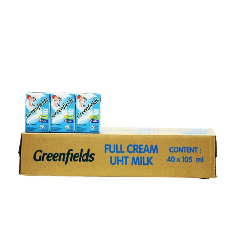 

Greenfields Susu UHT Full Cream 105ml Karton Dus isi 40 pcs