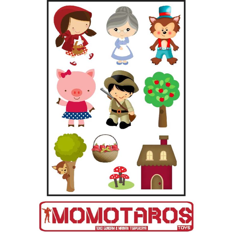 

Sticker Red Hidding Hood 1 pc