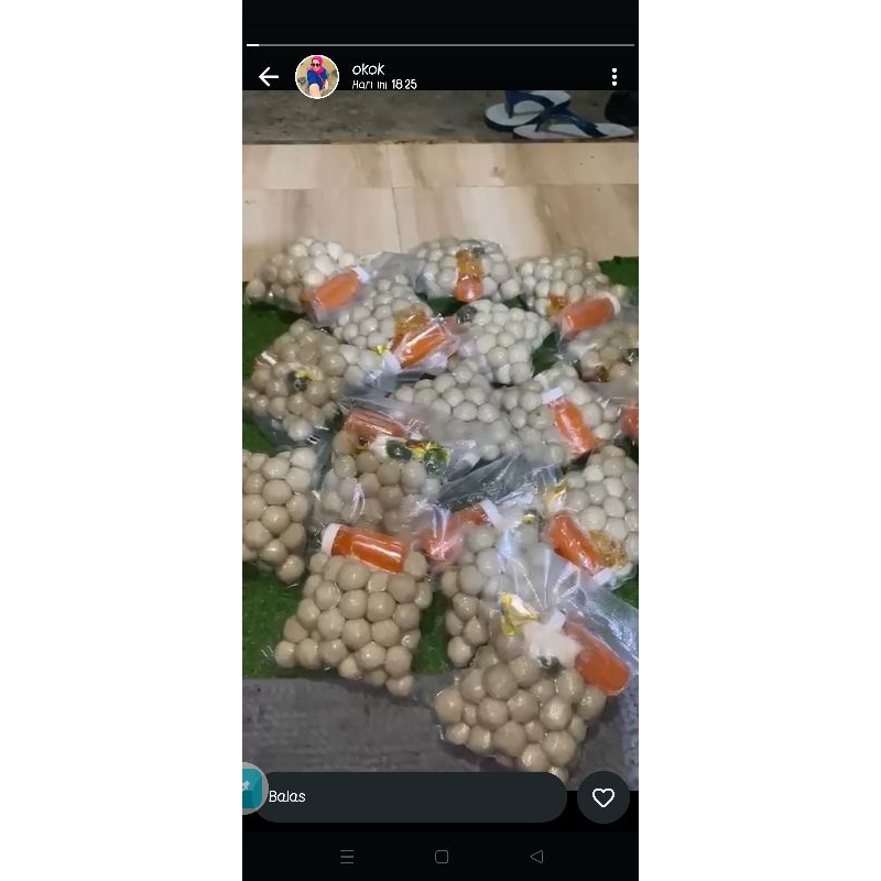 

Baso aci isi 50 pcs sudah kumplit dengan bumbu