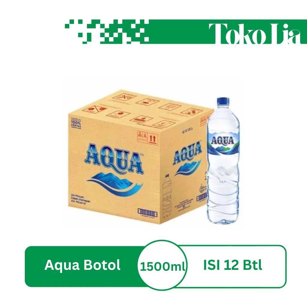

AQUA BOTOL AIR MINERAL 1500ML ISI 12 BOTOL