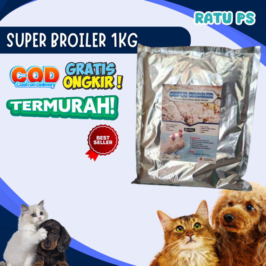 Super Broiler 1 Kg - PREMIX AYAM BROILER - Suplemen Ayam Broiler