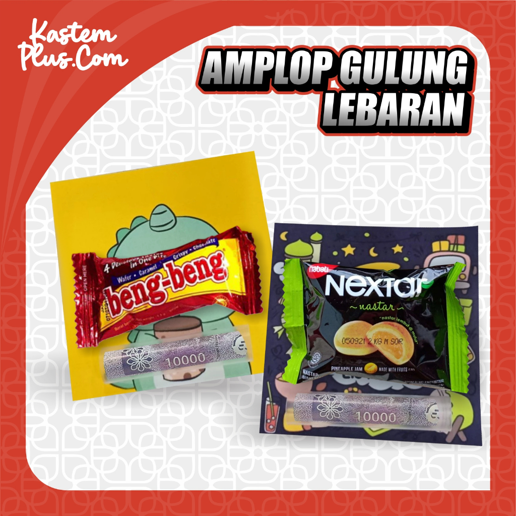 

1 Pack Amplop Lebaran Uang Gulung Isi 5 Pcs Amplop Lebaran Custom Hari Raya Idul Fitri 2025 Unik