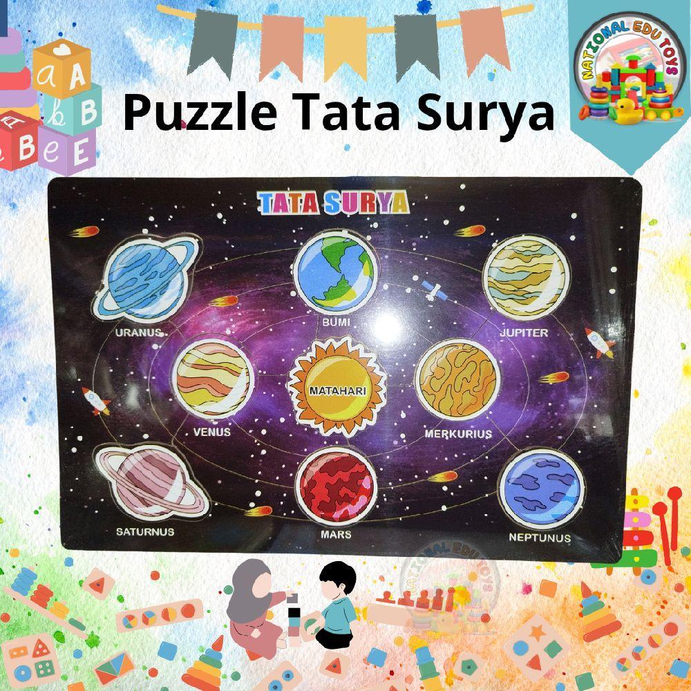 Mainan Edukasi Puzzle Planet / Puzzle Tata Surya /  Puzzle Hewan/ Puzzle Kayu Games Toys Anak Hadiah