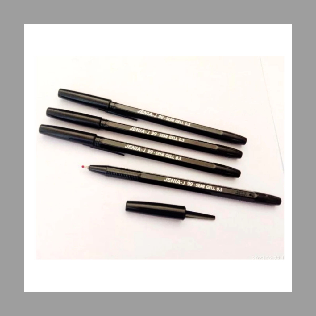 

Pulpen Semi Gell 0.5 Jenia / Pena Jenia / Pena Hitam (PCS)
