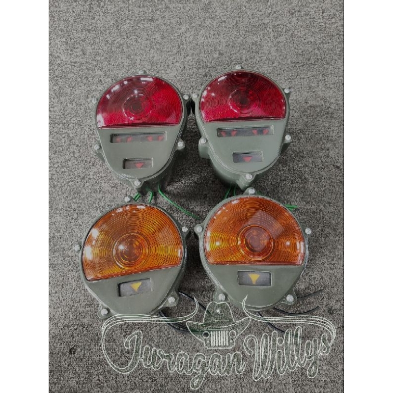 Lampu Tengkorak Jeep Lampu Belakang CJ7 Militer