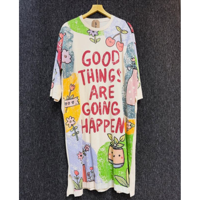 T-shirt midi dress Kaos/midi dress bahan kaos import/midi dress wanita korean style