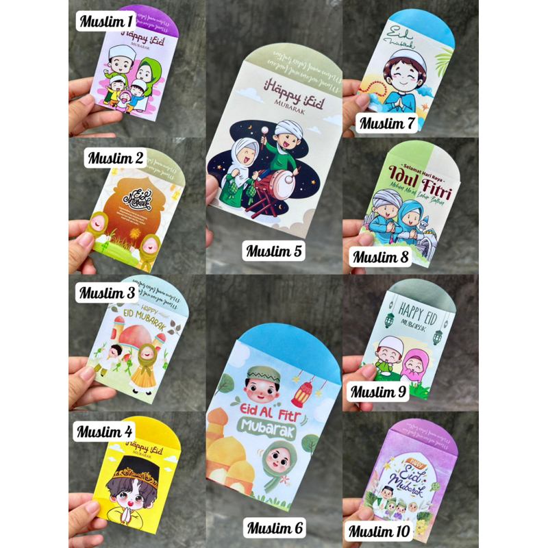 

AMPLOP LEBARAN // isi 10 pcs // bebas pilih motif