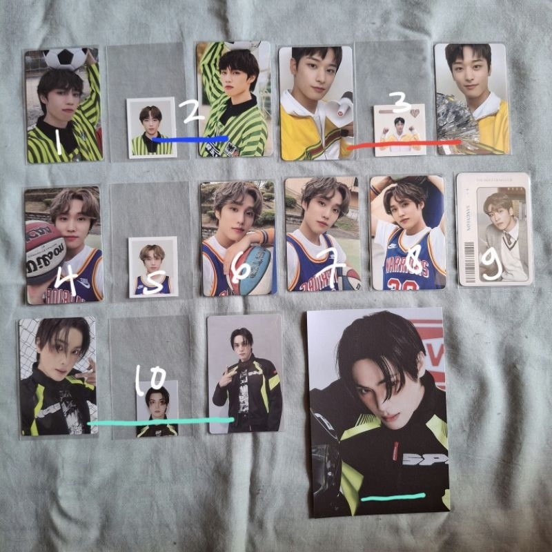 photocard sunwoo season greeting 2022, jacob sg22, sangyeon sg21, haknyeon sg25 the boyz pc