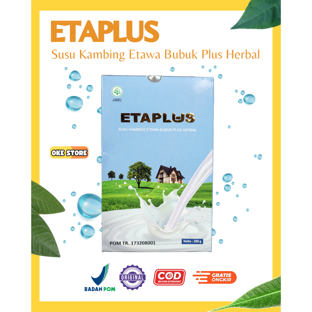 

ETAPLUS SUSU BUBUK HERBAL - ETAPLUS SUSU KAMBING ETAWA - ORIGINAL BPOM
