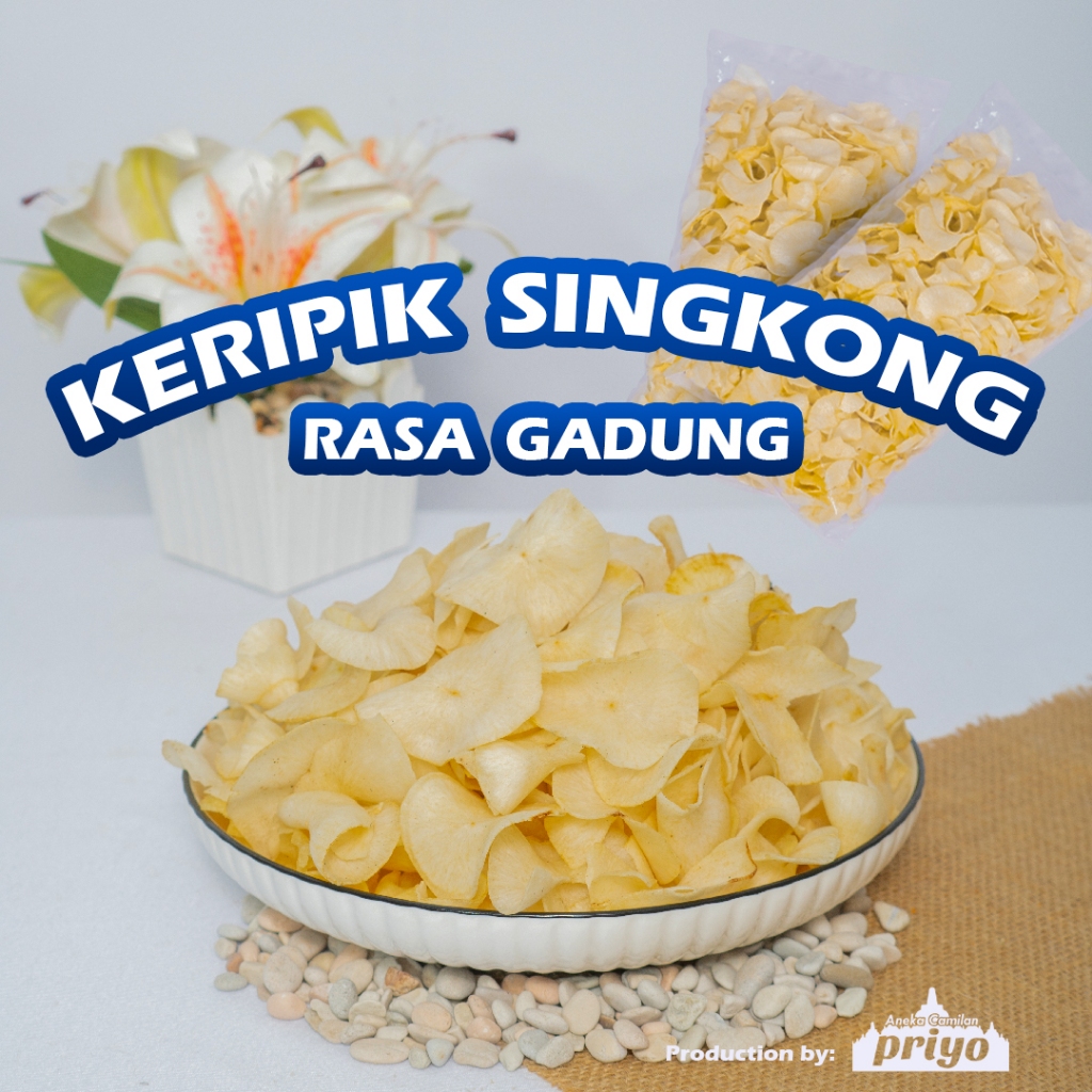 

Keripik Singkong rasa Gadung Priyo 250-1000 gram