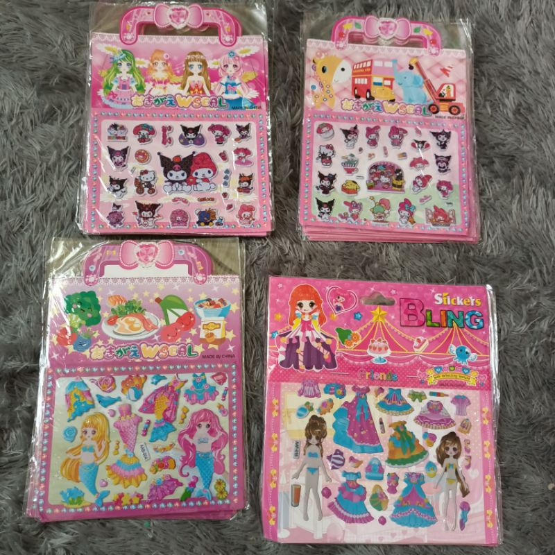 

MBJM - Sticker Tas | Sticker Timbul Sanrio | Stiker Bling