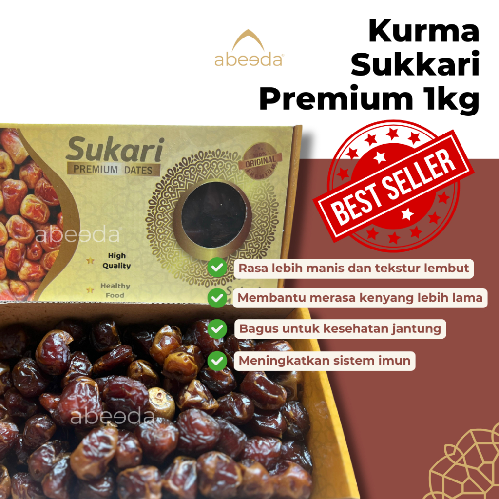 

Kurma Sukkari Manis Original Premium 1kg