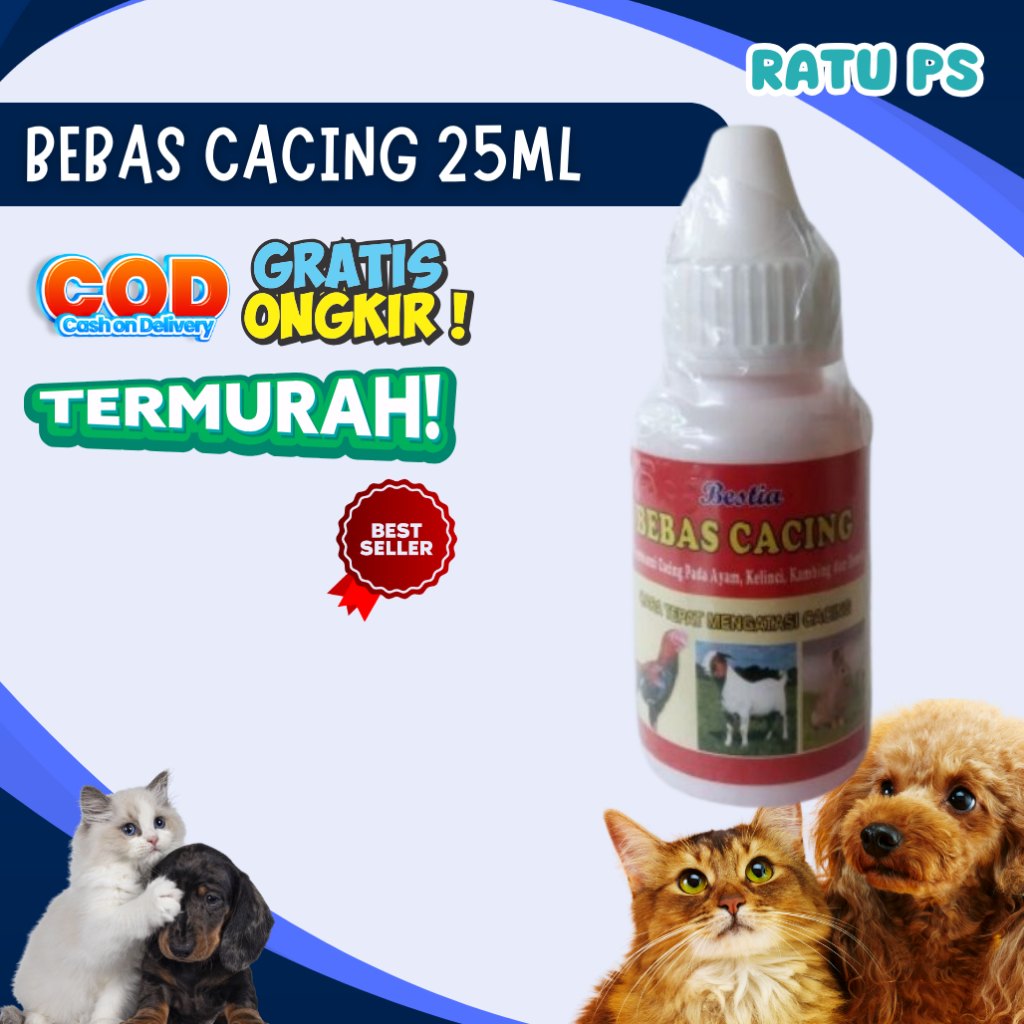 Bebas Cacing 25 ml - Obat Cacing Hewan - Obat Cacing Sapi - Obat Cacing Kambing - Obat Cacing Ternak