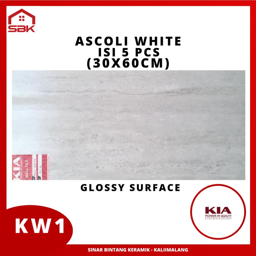 Keramik Dinding 30x60 Ascoli White