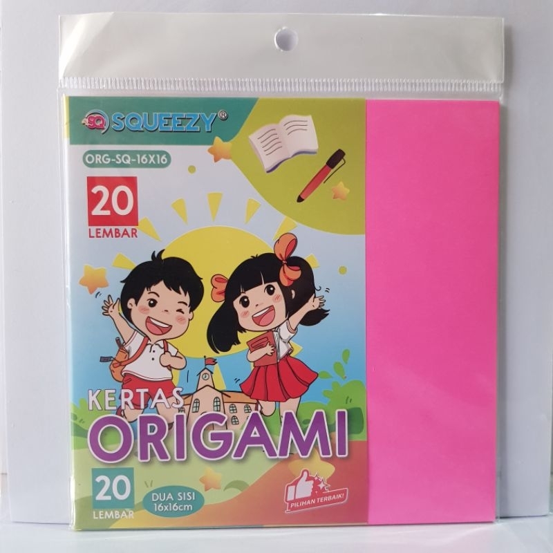 

Kertas lipat origami dua sisi 16x16 cm - Isi 20 Lembar