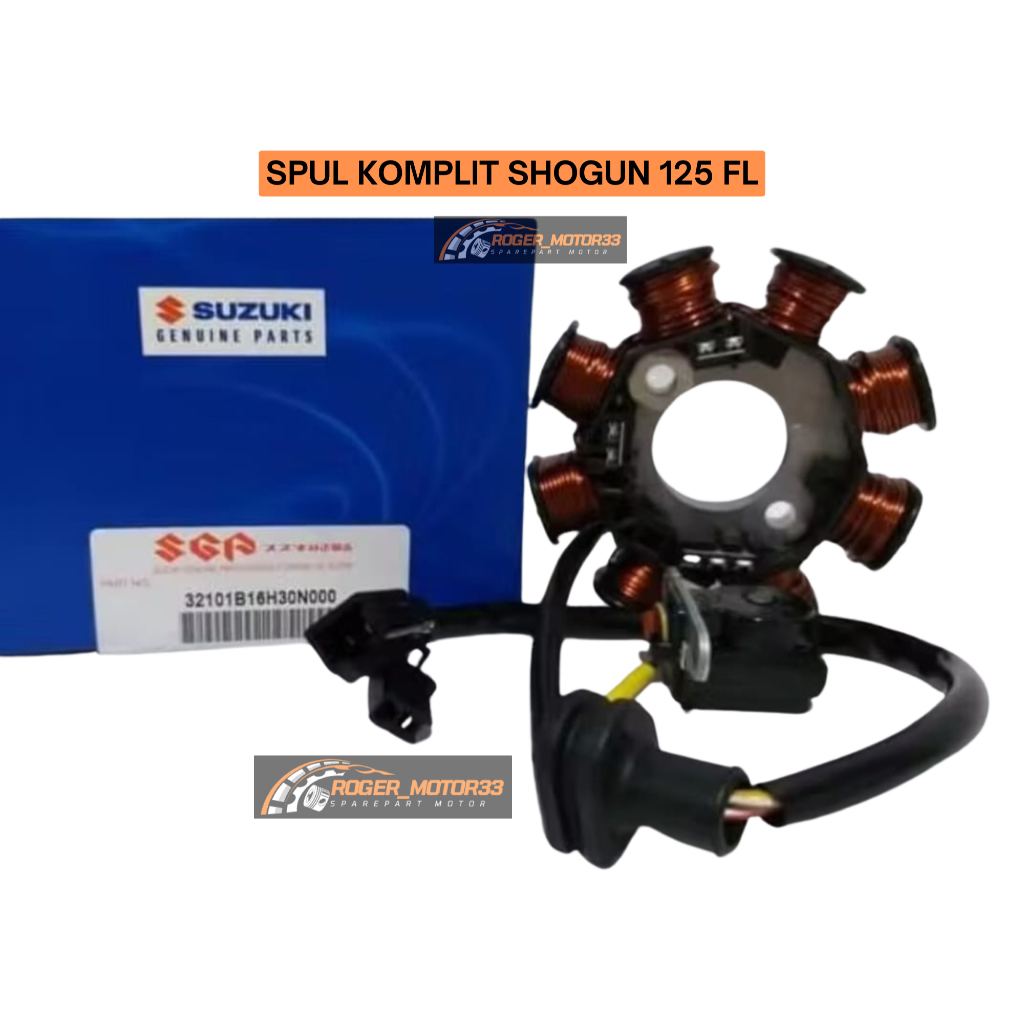SPUL SPOL STATOR ASSY SHOGUN 125 FL SUZUKI ORIGINAL