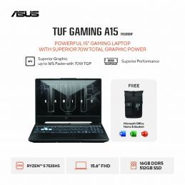 ASUS TUF A15 FA506NFR Ryzen 7 7435HS RTX2050 4GB 16GB 512GB W11+OHS 15.6FHD 144Hz - 8GB/512GB +365