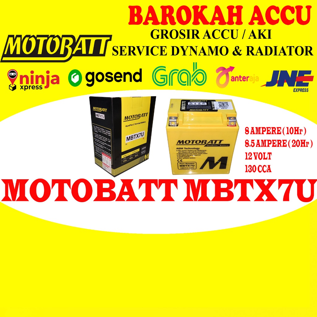 AKI MOTOR MOTOBATT MBTX7U