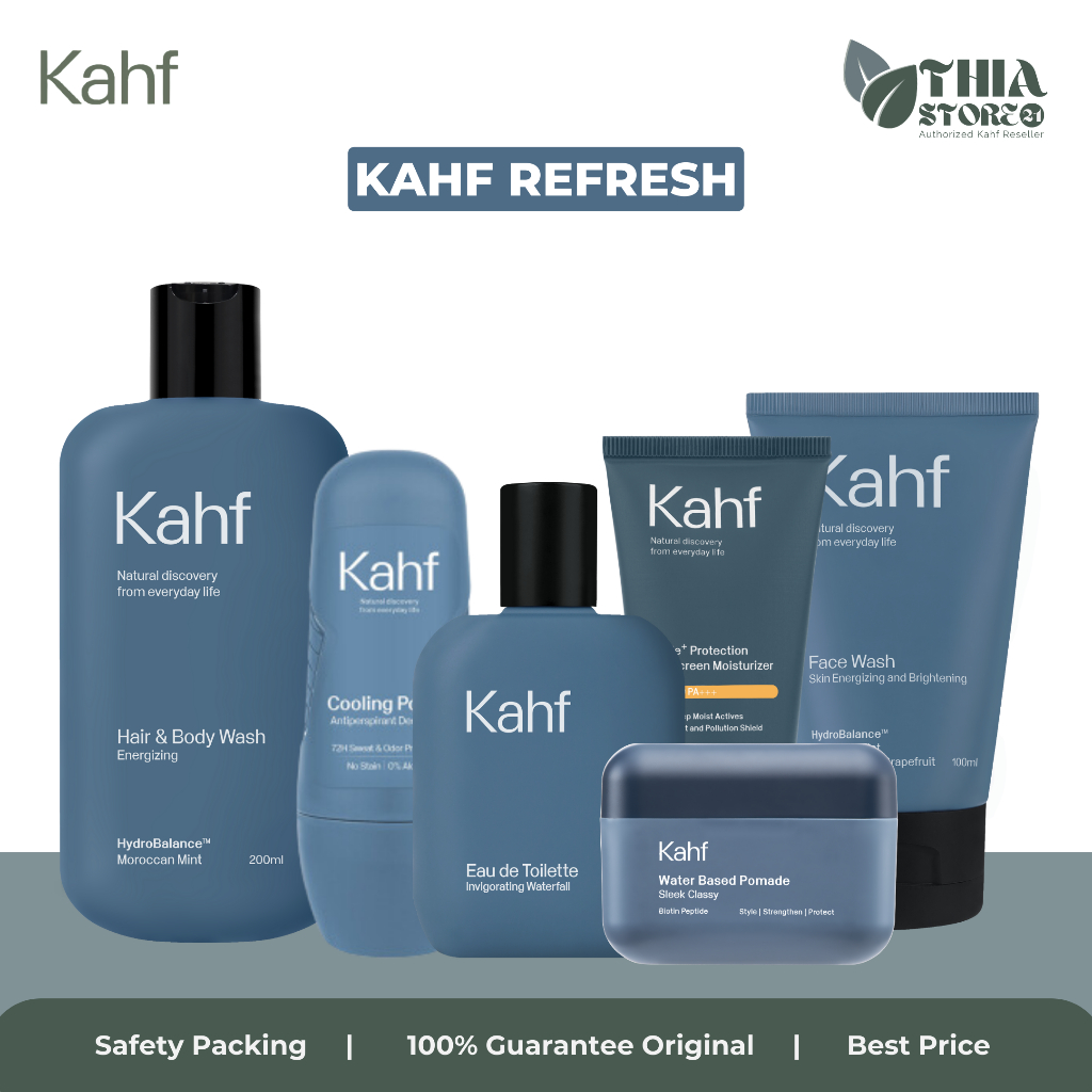 Paket Kahf Untuk Pria Mencerahkan Semua Jenis Kulit Paket Grooming Untuk Pria Kahf Lengkap