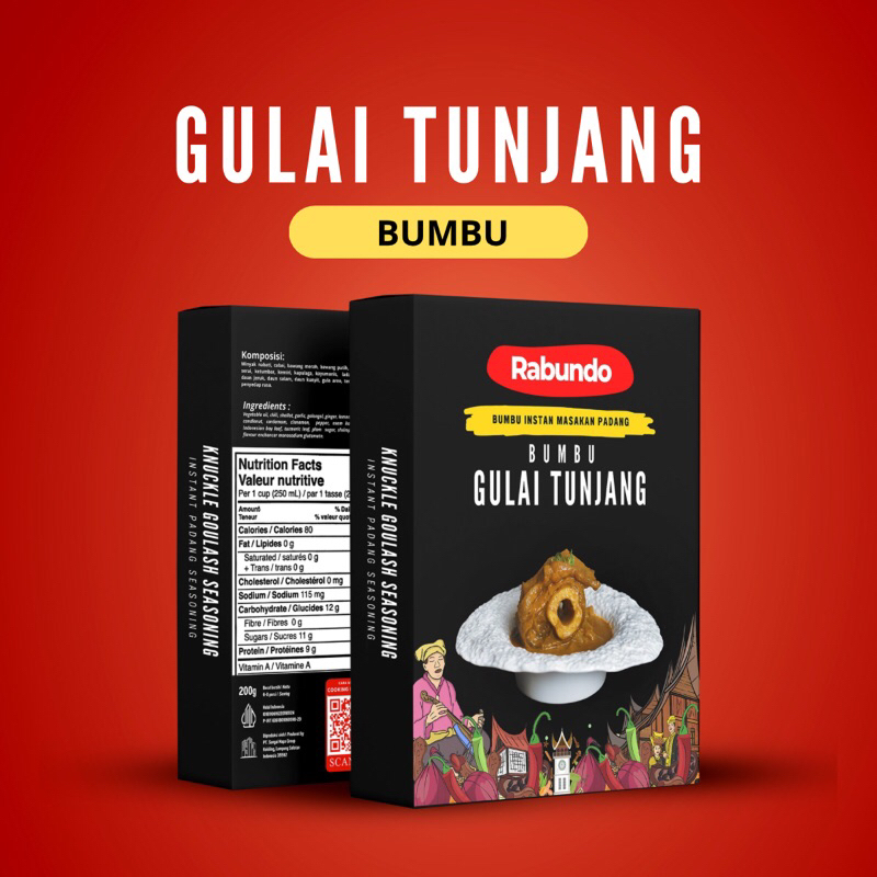 

Bumbu Gulai Tunjang Kikil Padang 250g Asli Minangkabau by Rabundo Bumbu Instan Masakan Padang Gulai Cincang Daging Sapi Ayam Pop Bakar asampadeh ikan sate telur dadar rendang dendeng