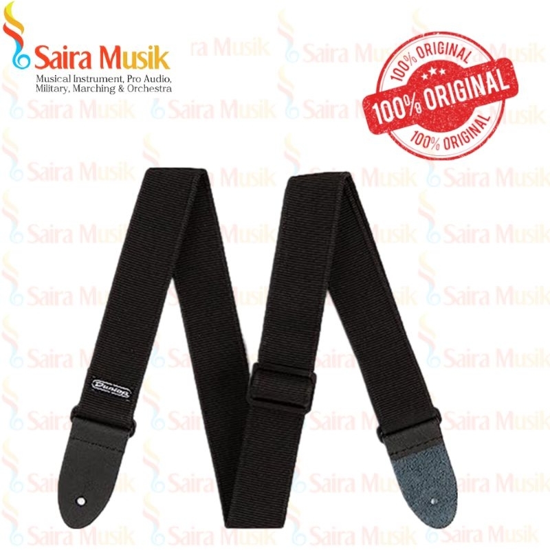 Strap Gitar J.Dunlop Solid Black BK D38-09BK