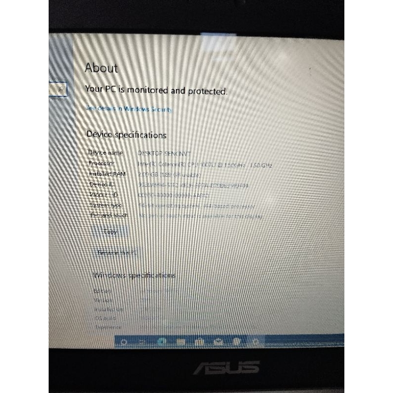 mainboard laptop asus X451CA intel DC Ram 2gb  Fan Wifi card