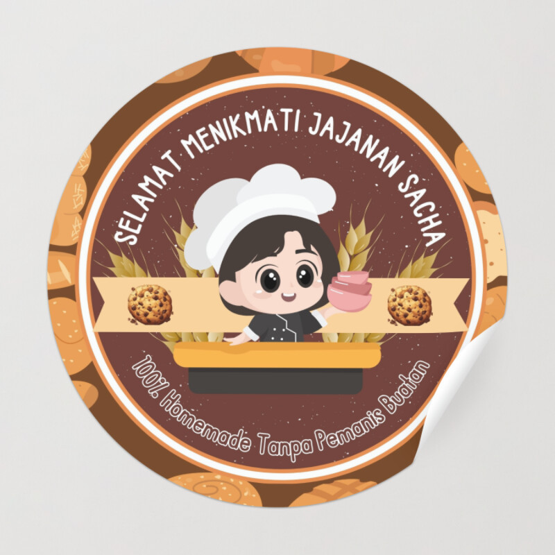 

STICKER LABEL MAKANAN 3X3 CM ISI 100 MURAH BERKUALITAS