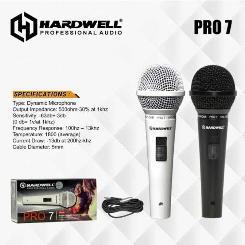 Mic Kabel Hardwell Pro 7 Microphone Kabel Hardwell Pro 7